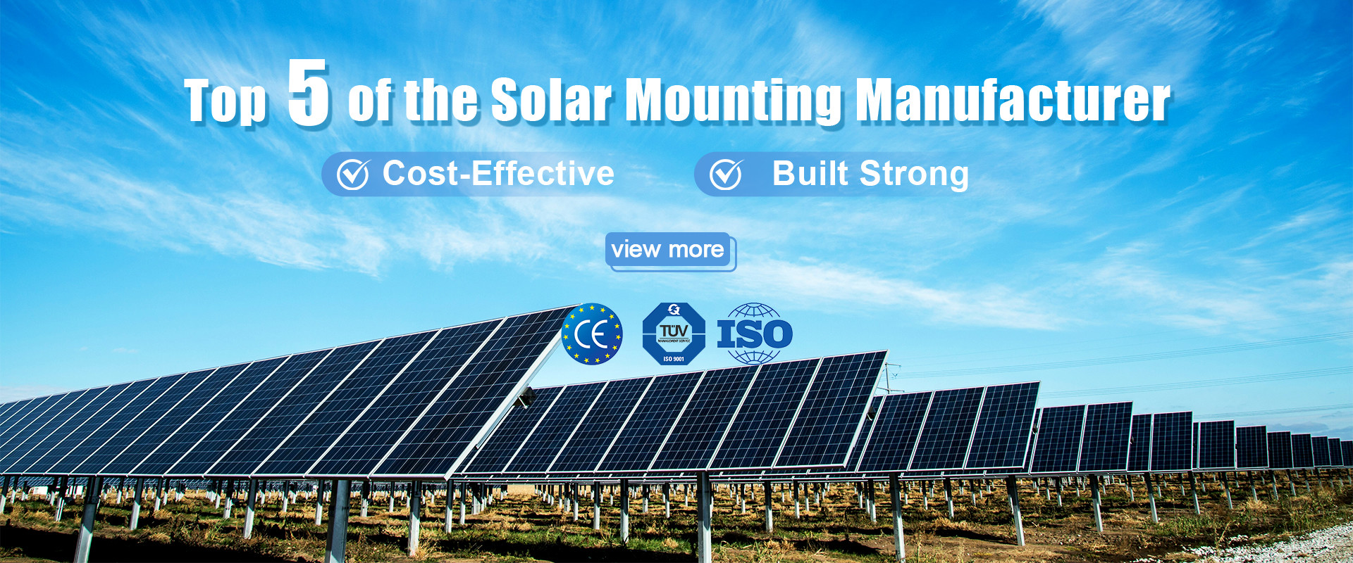 qualité systèmes au sol de support de panneau solaire usine
