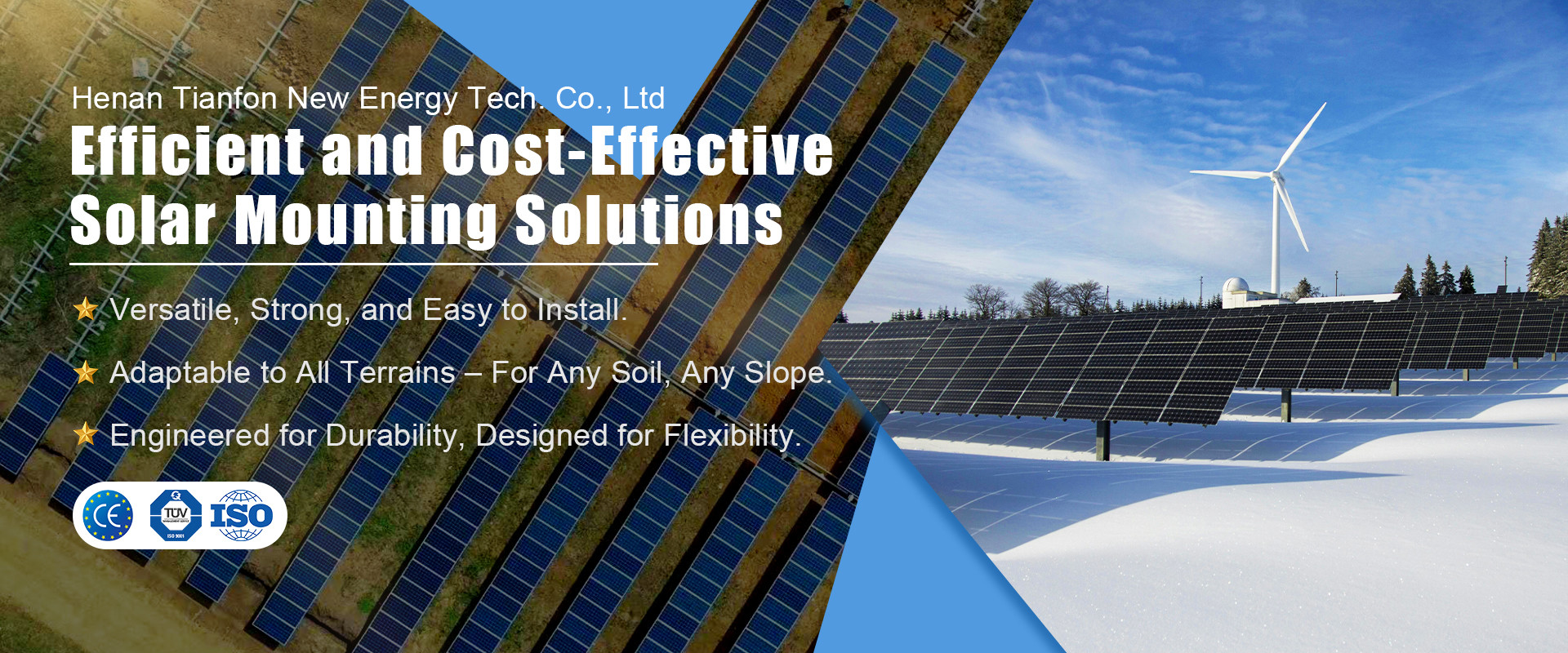 qualité systèmes au sol de support de panneau solaire usine