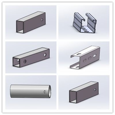 Un bon prix. Encadrement solaire galvanisé de soutien d'accolade de bâti de courbure froide en acier de profil d'immersion chaude en ligne