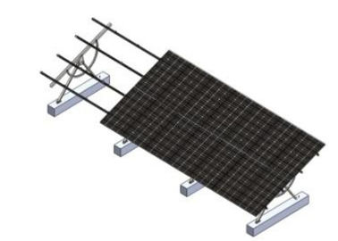 Un bon prix. Le système solaire de support de parenthèse photovoltaïque de fixation, aménagent le système en parc de défilement ligne par ligne de panneau solaire en ligne