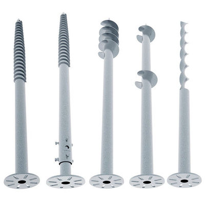 Un bon prix. piles moulues de vis de plongement chaud de 76mm pour les systèmes de montage solaires en ligne