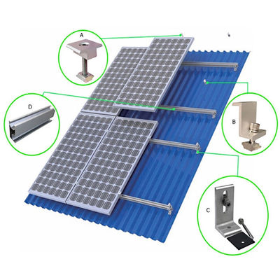 Un bon prix. 6063 6005 Panneau solaire à cadre ou sans cadre Composants du système solaire ferroviaire en ligne