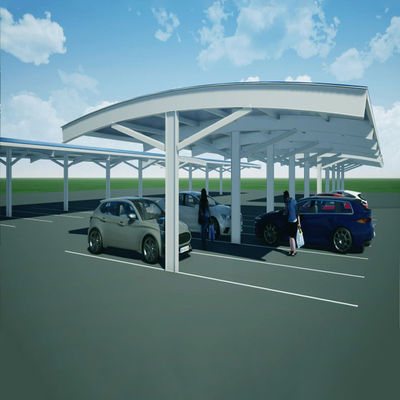 Un bon prix. 15deg inclinant des systèmes d'étirage de panneau solaire de BIPV pour le parking en ligne