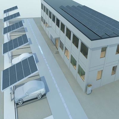 Un bon prix. 5deg a galvanisé des structures de support de panneau solaire de parking en ligne