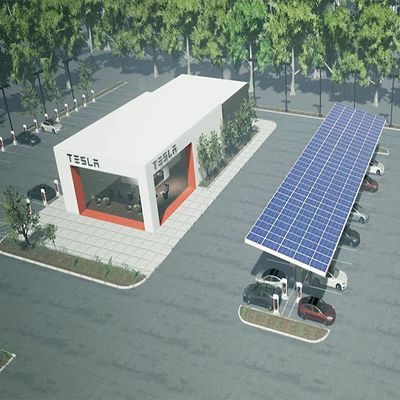 Un bon prix. Structure de panneau photovoltaïque anodisée pour le parking en ligne