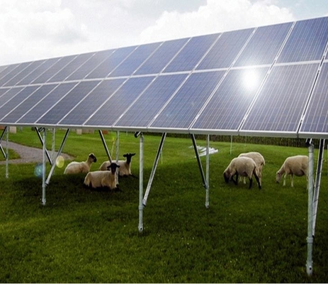 Un bon prix. Structure de support solaire de gisement ouvert de GV avec le système de montage solaire de parenthèse solaire concrète de base en ligne