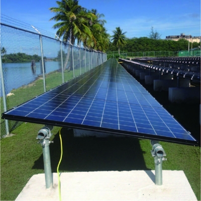 Un bon prix. Système de montage solaire de terrasse de panneau solaire de construction simple au sol de support en ligne