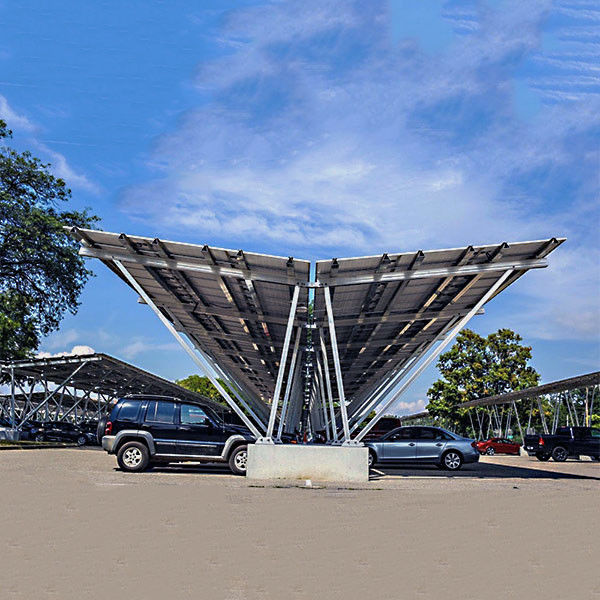 Customized PV Carport Solar Systems Mounting Bracket Open Ground Anti - Corrosion