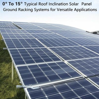 Un bon prix. 0° To 15° Typical Roof Inclination Solar Panel Ground Racking Systems for Versatile Applications en ligne