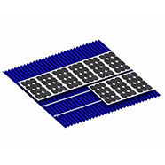 Un bon prix. Aluminium trapézoïdal de Lysaght de tuile de toit de support de système de couture solaire métallique ondulée de position en ligne