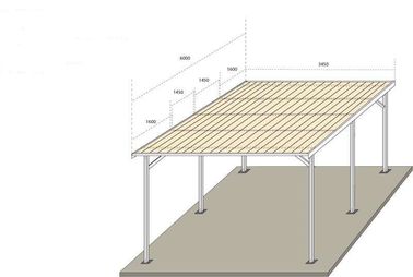 Un bon prix. Structures solaires de parking d'auvent de garage de picovolte, parking solaire galvanisé anodisé de supports en ligne