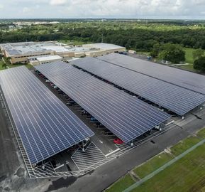 Un bon prix. Système de support réglable imperméable solaire de panneau de picovolte en métal de structure de support de double de rangée de voiture parking solaire du stationnement SS304 en ligne