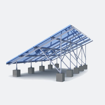 Un bon prix. Échelle moulue Frameless d'utilité de systèmes de support de panneau solaire aluminium anodisé par inclinaison fixe 50 par MW en ligne