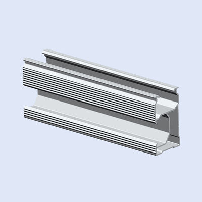Un bon prix. Rail encoché par aluminium expulsé pour les systèmes photovoltaïques OEM de support de module en ligne