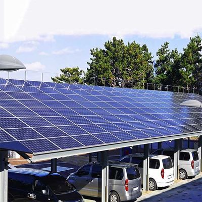 Le stationnement solaire anodisé galvanisé de voiture de panneau de picovolte étire