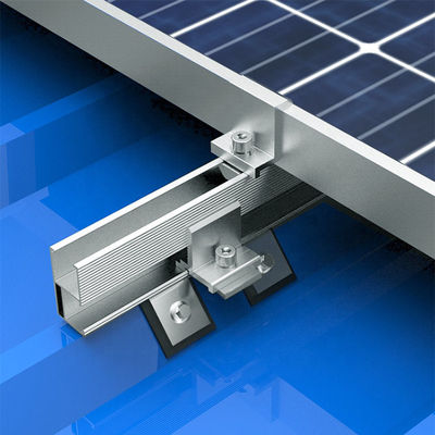 Un bon prix. Des pinces de mise à la terre réglables sans cadre pour les supports de montage de panneaux solaires en ligne