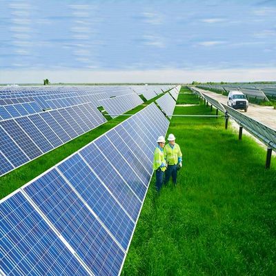 Un bon prix. Systèmes de montage au sol photovoltaïques solaires galvanisés naturels ou adaptés aux besoins du client en métal inoxydable en ligne