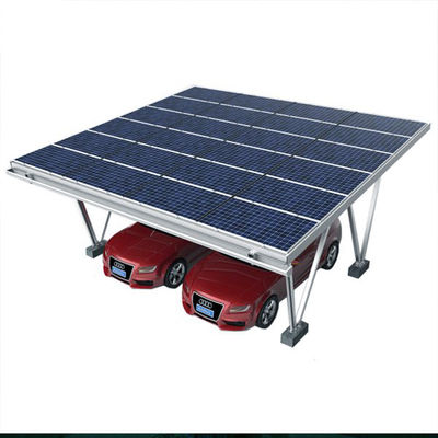 Un bon prix. Hangar solaire galvanisé de forte stabilité extérieur de stationnement de voiture de système de support de panneau photovoltaïque imperméable en ligne