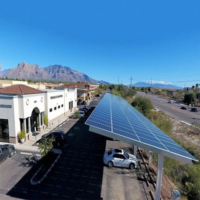 Un bon prix. Supports anodisés moulus ouverts de parking de picovolte d'aluminium d'installation de configuration de facilité en ligne