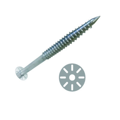 Un bon prix. Q235 a galvanisé les piles moulues de vis d'ancre hélicoïdale de la terre de l'acier 76mm en ligne