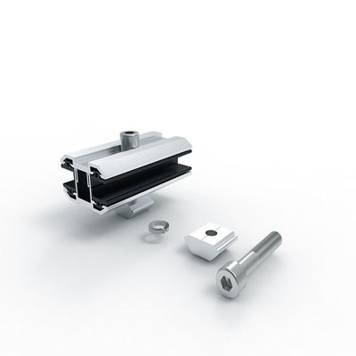 Bride solaire en verre d'extrémité de module du double T5 d'AL 6005 d'alliage d'aluminium