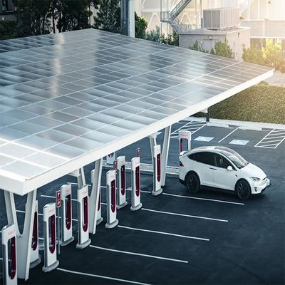 Structures solaires extérieures anodisées galvanisées de parking de SS304 picovolte