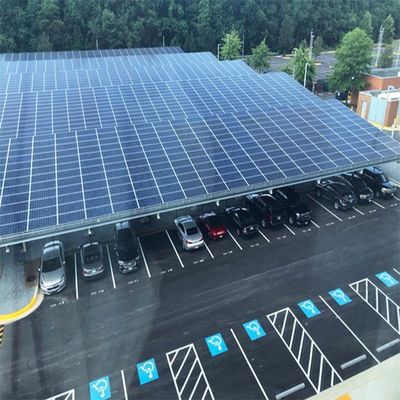 Un bon prix. 20KW flexible a galvanisé le GV solaire en acier de structure de support de picovolte pour le parking en ligne