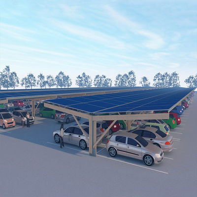 Un bon prix. Le parking solaire anodisé anticorrosion structure la charge 30psf de neige en ligne