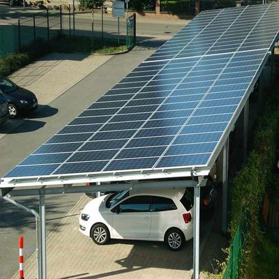 Un bon prix. système d'étirage de panneau solaire d'acier de 10deg HDG pour le parking en ligne
