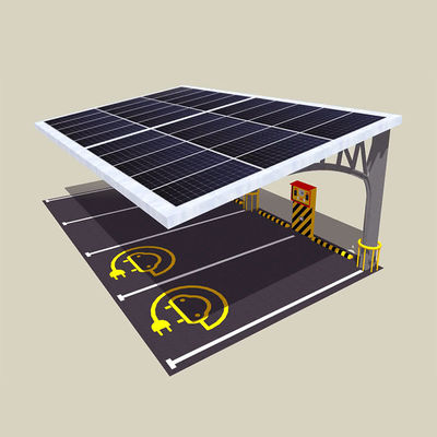 Un bon prix. Système adapté aux besoins du client d'étirage de panneau solaire d'angle pour le parking en métal en ligne