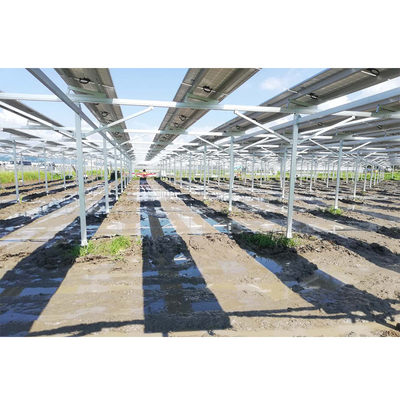 Un bon prix. L'au sol galvanisé à chaud de Q235B Q345B a monté le support solaire d'au sol de parenthèse de systèmes solaires de picovolte en ligne