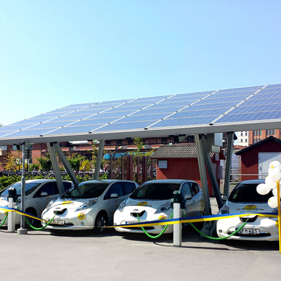 Un bon prix. Au sol solaire de système de support de parking de module de picovolte monté pour la structure solaire de stationnement de voiture en ligne